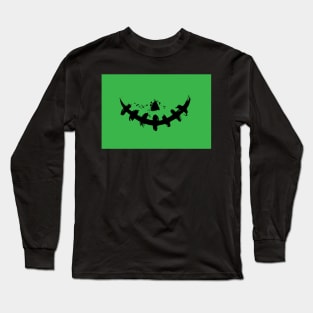 Stitches Mouth Mask, Face Covering Long Sleeve T-Shirt